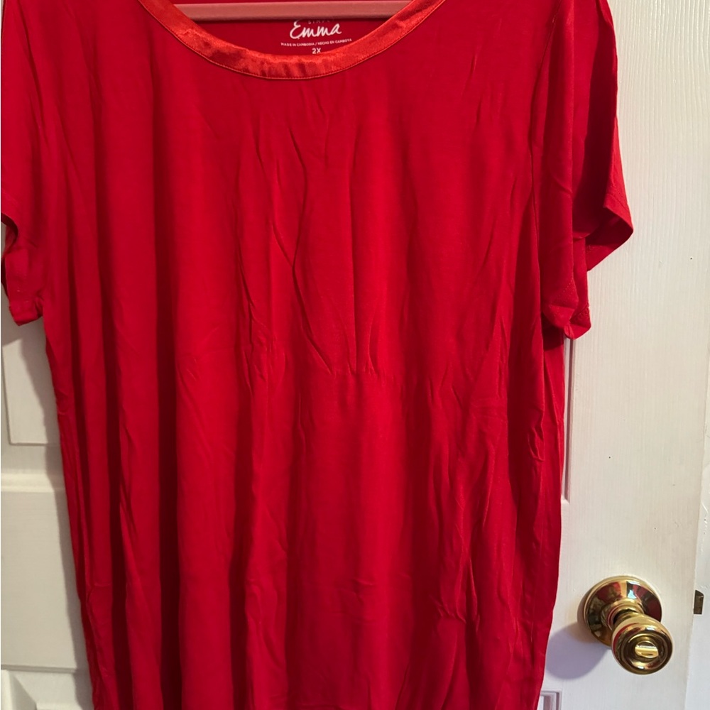 Simply Emma Bold Red Top